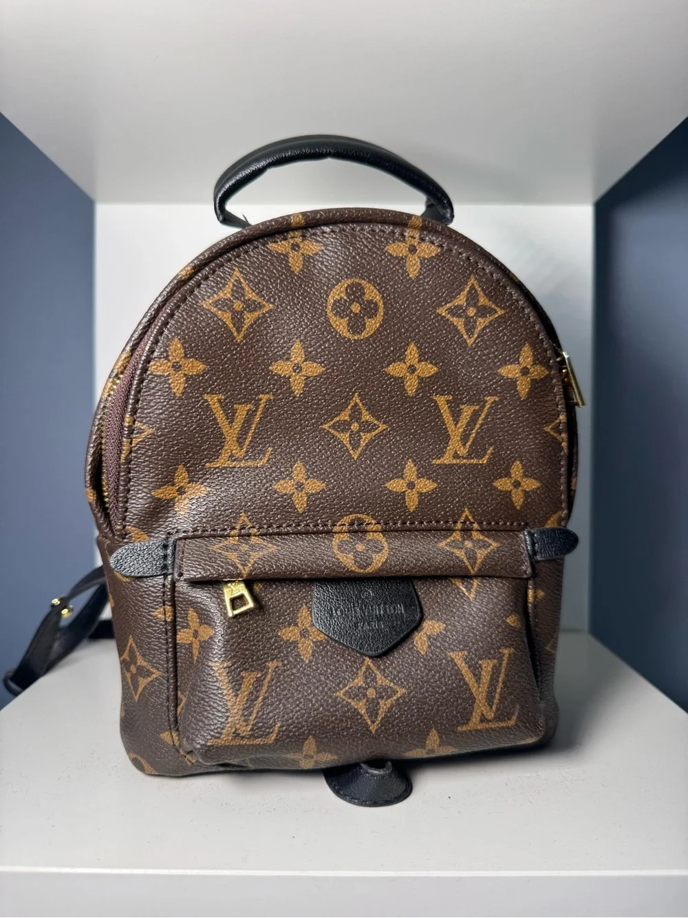 Louis Vuitton Brown Monogram Mini Backpack with Gold Hardware